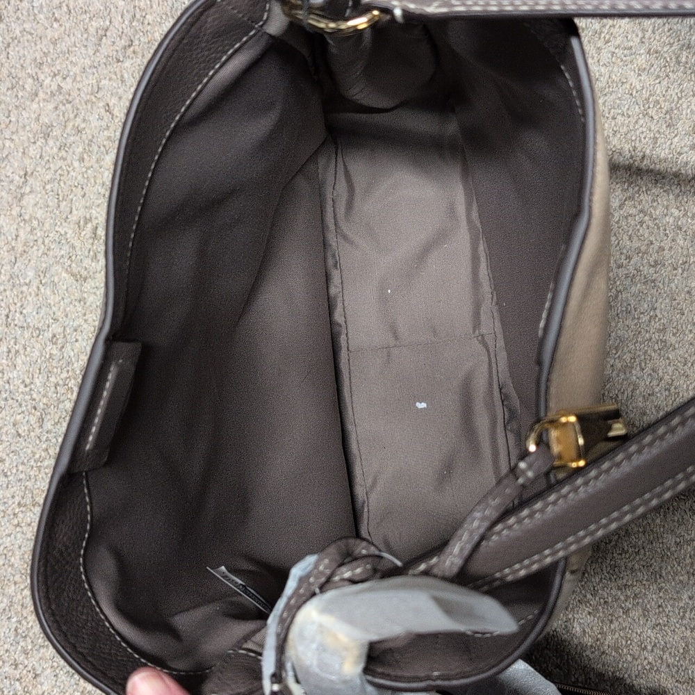 Marc Jacobs Cream Tan And Gray Hobo Style Shoulder Bag - Picture 5 of 7